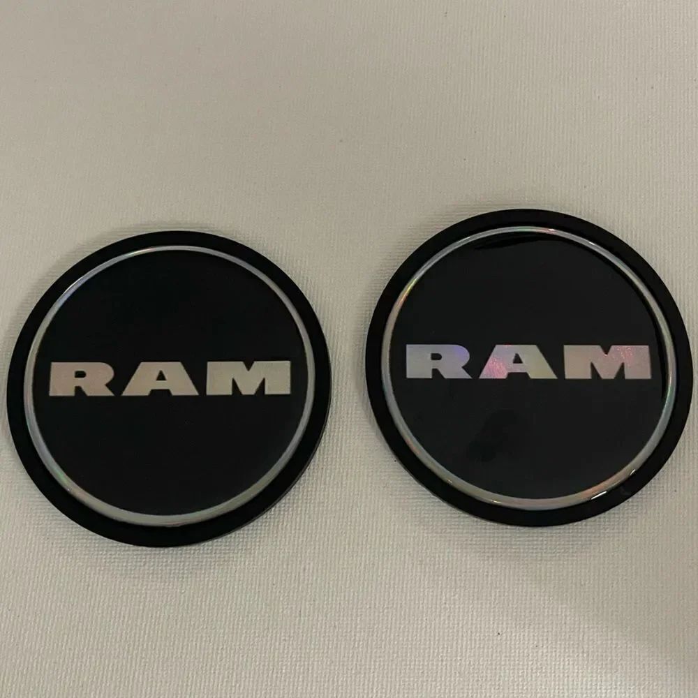 Dodge Ram car cup Coasters in black Set of 2 NWT